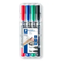 Markerite komplekt Staedtler Lumocolor Duo 348, 2 otsaga, 4tk