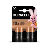 Patarei Duracell AA LR6 4tk/pk