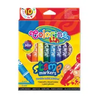 Viltpliiatsid COLORINO 2 otsaga, templiga, 10 värvi