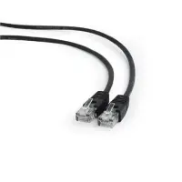 Gembird PP12-1M/BK Black Patch cord cat. 5E molded strain relief 50u" | Gembird