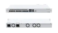MikroTik Cloud Router Switch 312-4C+8XG-RM with RouterOS L5, 1U rackmount Enclosure | MikroTik