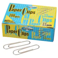 Kirjakalmbrid CENTRUM 33mm, 100 tk (kogus 2 pakki)