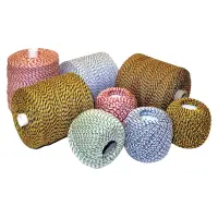 Nöör dokum. köitmiseks 35m, roheline/valge