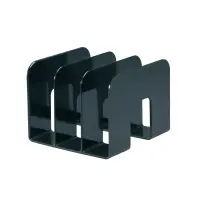 Raamatuhoidja Durable 3 vahega must