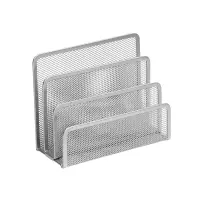 Paberialus Ico, metallvõrk, hõbedane  (17,5x8x14 cm)