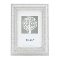 Pildiraam SAVEX 21x29,7cm, plast, valge ornamendiga