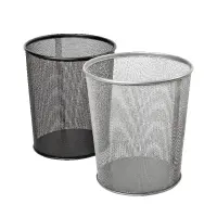 Paberikorv Forpus 12L, metallvõrk, must