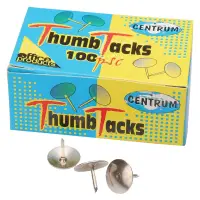 Rõhknaelad CENTRUM 100tk, metall (kogus 2 pakki)