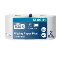 Tööstuslik rullpaber Tork Plus W1/W2, 255mx23,5cm, 2-kih, valge 130041 (kogus 2 tükki)