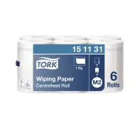 Rullpaberrätikud Tork M2, 275mx21,5cm, 1-kih, valge,, 151131, 1 tk (kogus 6 tükki)
