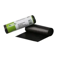 Prügikotid Multipack 30L, 20tk, 10mic, HDPE, 50x60cm, must 30