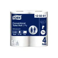 Tualettpaber Tork Advanced Toilet, T4, 2-ply, 9.9cm x 69.4m, 4 tk 120261