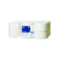 Tualettpaber Tork Universal Mini Jumbo T2, 2-kih, 9.1cm x 150m, valge 110298 (kogus 12 tükki)