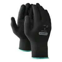 Töökindad polüamiidist TAMREX 3135, mikropunktidega, suurus 8, must (kogus 2 tükki)