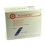 Plaastrid RUDADETEC, 2.5 x 7.6 cm, sinised, 100 tk