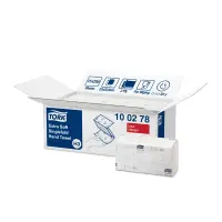 Lehtpaberrätikud Tork EXTRA SOFT SINGLEFOLD H3, 23x22,6cm,  2-kih, 200 lehte, valge  100278 (kogus 15 tükki)