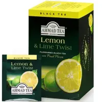 Must tee Ahmad Alu Lemon & Lime, sidruni ja laimi, 20 tk x 2 g (kogus 2 tükki)