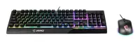 MSI VIGOR GK30 klaviatuur Hiir kaasa arvatud Mängimine USB QWERTY Ameerika inglise keel Must