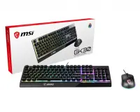 MSI VIGOR GK30 klaviatuur Hiir kaasa arvatud Mängimine USB QWERTY Ameerika inglise keel Must