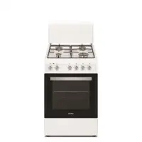 Simfer | Cooker | 4403SERBB | Hob type Gas | Oven type Electric | White | Width 50 cm | Electronic ignition | Depth 55 cm | 48 L