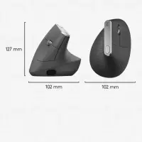 Logitech MX Vertical hiir Kontor Parempoolne RF juhtmeta ühendus + Bluetooth Optiline 4000 DPI – pilt 25