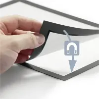 Iseliimuv infohoidja magnetkinnitusega DURABLE DURAFRAME A4, must, 2 tk – pilt 2