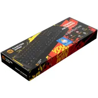 CANYON Hazard GK-6, Wired multimedia gaming keyboard with lighting effect, 108pcs rainbow LED, Numbers 104keys, EN double injection layout, cable length 1.8M, 450.5*163.7*42mm, 0.90kg, color black