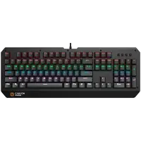 CANYON Hazard GK-6, Wired multimedia gaming keyboard with lighting effect, 108pcs rainbow LED, Numbers 104keys, RU+EN double injection layout, cable length 1.8M, 450.5*163.7*42mm, 0.90kg, color black