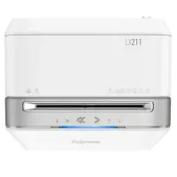 Fellowes LX Series Powershred LX21 paberihunt Micro-cut tüüpi purustaja Hall, Valge – pilt 2