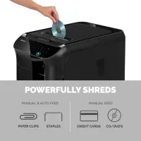 Fellowes AutoMax 350C paberihunt Risti lõiked 60 dB 23 cm Must – pilt 14