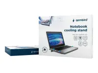 Gembird | Fits up to size 15 " | NBS-1F15-04 | Cooling Stand | Black