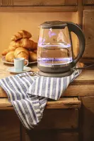 Adler | Kettle | AD 1286 | Standard | 2200 W | 2 L | Plastic/Glass | 360° rotational base | Grey – pilt 5