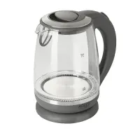 Adler | Kettle | AD 1286 | Standard | 2200 W | 2 L | Plastic/Glass | 360° rotational base | Grey – pilt 11