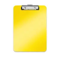 Kirjutusalus Leitz Wow, ülaservas surveklamber A4, plast, kollane