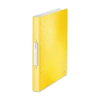 Rõngaskaaned LEITZ WOW A4 2RR, selg 32mm, kollane