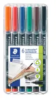 Marker permanentne Staedtler Lumocolor OHP 317M, 1,0mm, 6 tk