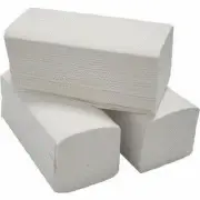 Lehtpaberrätikud GRUINE,  25x21cm, 2-kih, V-fold, 200l, valge (kogus 20 tükki)