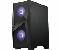 MSI MAG FORGE 100M PC Case, Mid-Tower, USB 3.2, Black | MSI | MAG FORGE 100M | ATX | Black