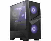 MSI MAG FORGE 100M PC Case, Mid-Tower, USB 3.2, Black | MSI | MAG FORGE 100M | ATX | Black – pilt 4