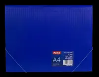 Kummiga mapp PATIO A4, 0,45mm, sinine