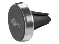 Goobay | Magnetic mount Metal Slim Design for smartphones (35mm) | 38685 | Black/Silver | Magnetic holder is suitable for almost every smartphone; Quick-Snap assembly technology for quick and easy use; Smart and almost invisible fastening option on the car's ventilation shaft; Is also perfect as a table stand for the smartphone – pilt 3