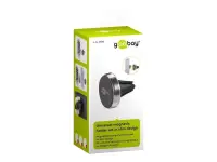 Goobay | Magnetic mount Metal Slim Design for smartphones (35mm) | 38685 | Black/Silver | Magnetic holder is suitable for almost every smartphone; Quick-Snap assembly technology for quick and easy use; Smart and almost invisible fastening option on the car's ventilation shaft; Is also perfect as a table stand for the smartphone – pilt 5