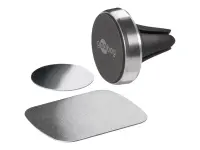 Goobay | Magnetic mount Metal Slim Design for smartphones (35mm) | 38685 | Black/Silver | Magnetic holder is suitable for almost every smartphone; Quick-Snap assembly technology for quick and easy use; Smart and almost invisible fastening option on the car's ventilation shaft; Is also perfect as a table stand for the smartphone – pilt 8