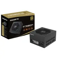 GIGABYTE P750GM toiteallika komponent 750 W 20+4 pin ATX ATX Must – pilt 2