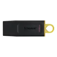Kingston Mälupulk 128GB USB3.2 Gen1 DT Must/Kollane