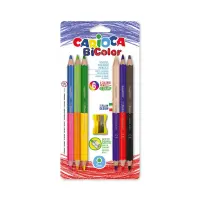 Värvipliiatsid Carioca Bi-Color, 6tk