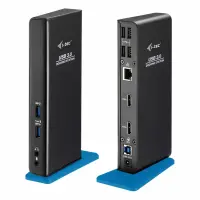 i-tec U3DUALHDMIDOCK sülearvuti dokk ja pordireplikaator Juhtmega ühendatud USB 3.2 Gen 1 (3.1 Gen 1) Type-A Must