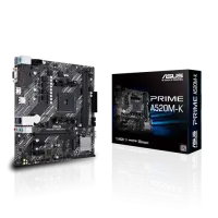 Asus | PRIME A520M-K | Processor family AMD | Processor socket AM4 | DDR4 | Memory slots 2 | Supported hard disk drive interfaces M.2, SATA | Number of SATA connectors 4 | Chipset AMD A | Micro ATX