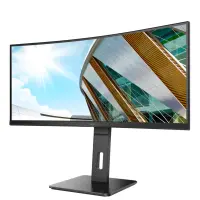 AOC | Curved Monitor | CU34P2A | 34 " | VA | 21:9 | 100 Hz | 1 ms | 3440 × 1440 | 300 cd/m² | Headphone out (3.5mm) | HDMI ports quantity HDMI x 2 | Black | Warranty 36 month(s) – pilt 16