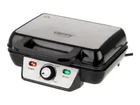 Camry | Waffle Maker | CR 3046 | 1600 W | Number of pastry 2 | Belgium | Black/Stainless Steel